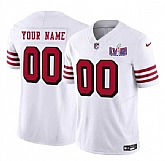 Men & Women & Youth San Francisco 49ers Active Player Custom New White 2024 F.U.S.E. Super Bowl LVIII Patch Vapor Untouchable Limited Jersey,baseball caps,new era cap wholesale,wholesale hats